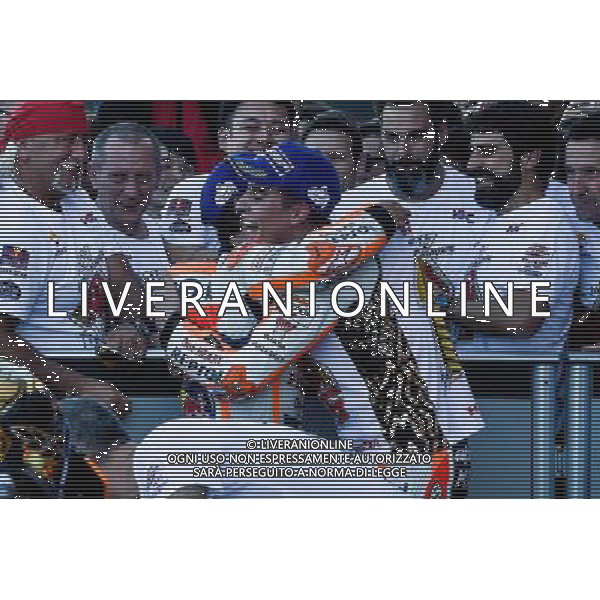 12.11.2017. Circuito Ricardo Tormo, Valencia, Spagna. Dani Pedrosa e Marc MArquez FOTO G PIAZZOLLA-AG ALDO LIVERANI SAS