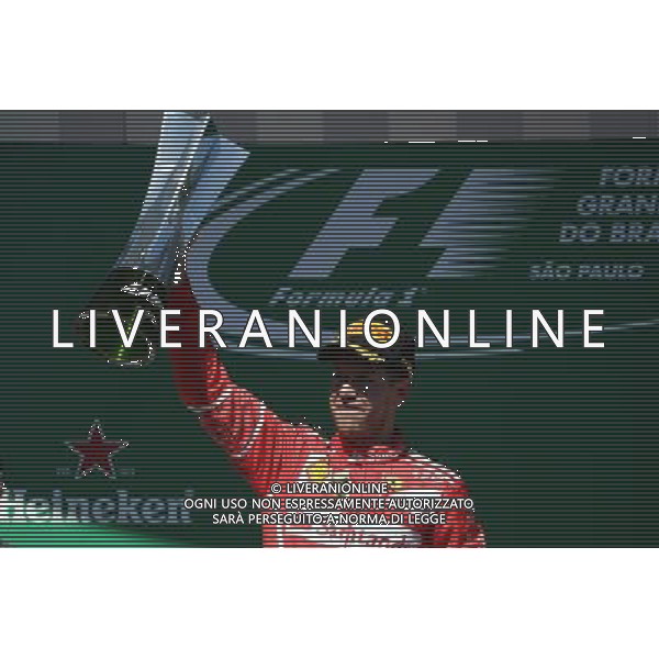 1st place Sebastian Vettel (GER) Ferrari SF70H. 12.11.2017. Formula 1 World Championship, Rd 19, Brazilian Grand Prix, Sao Paulo, Brazil, Race Day. AG ALDO LIVERANI SAS ONLY ITALY 