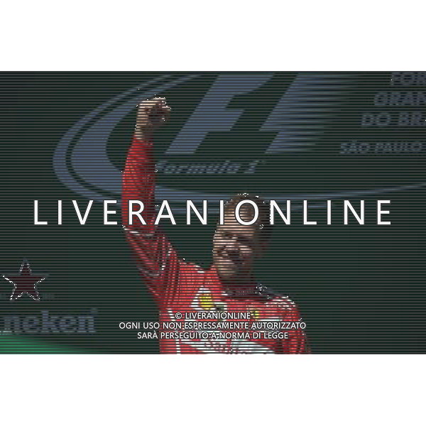 1st place Sebastian Vettel (GER) Ferrari SF70H. 12.11.2017. Formula 1 World Championship, Rd 19, Brazilian Grand Prix, Sao Paulo, Brazil, Race Day. AG ALDO LIVERANI SAS ONLY ITALY 
