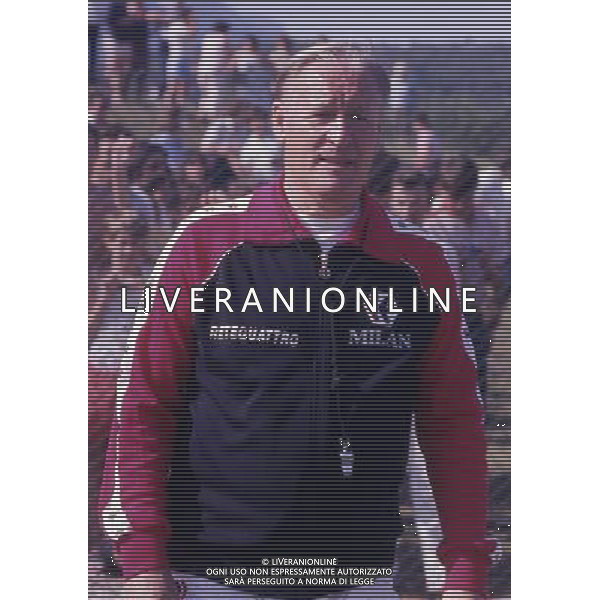 RETROSPETTINA NILS LIEDHOLM ALLENATORE NELLA FOTO NILS LIEDHOLM ALLENATORE MILAN AG ALDO LIVERANI SAS