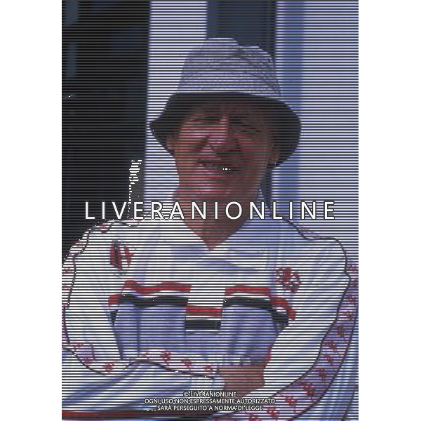 RETROSPETTINA NILS LIEDHOLM ALLENATORE NELLA FOTO NILS LIEDHOLM ALLENATORE MILAN AG ALDO LIVERANI SAS