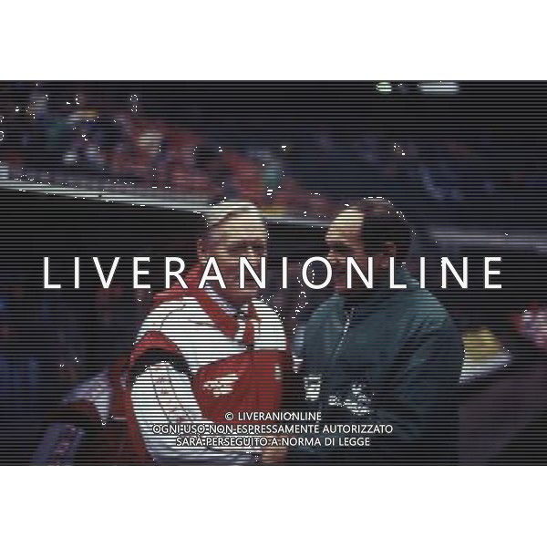 RETROSPETTINA NILS LIEDHOLM ALLENATORE NELLA FOTO NILS LIEDHOLM ALLENATORE MILAN CON LUIS VINICIO IN MILAN AVELLINO AG ALDO LIVERANI SAS