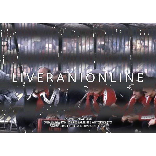 RETROSPETTINA NILS LIEDHOLM ALLENATORE NELLA FOTO NILS LIEDHOLM ALLENATORE MILAN AG ALDO LIVERANI SAS