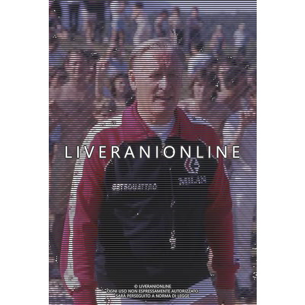 RETROSPETTINA NILS LIEDHOLM ALLENATORE NELLA FOTO NILS LIEDHOLM ALLENATORE MILAN AG ALDO LIVERANI SAS
