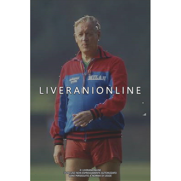 RETROSPETTINA NILS LIEDHOLM ALLENATORE NELLA FOTO NILS LIEDHOLM AG ALDO LIVERANI SAS