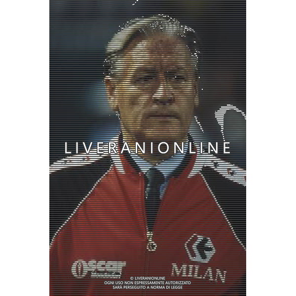RETROSPETTINA NILS LIEDHOLM ALLENATORE NELLA FOTO NILS LIEDHOLM ALLENATORE MILAN AG ALDO LIVERANI SAS