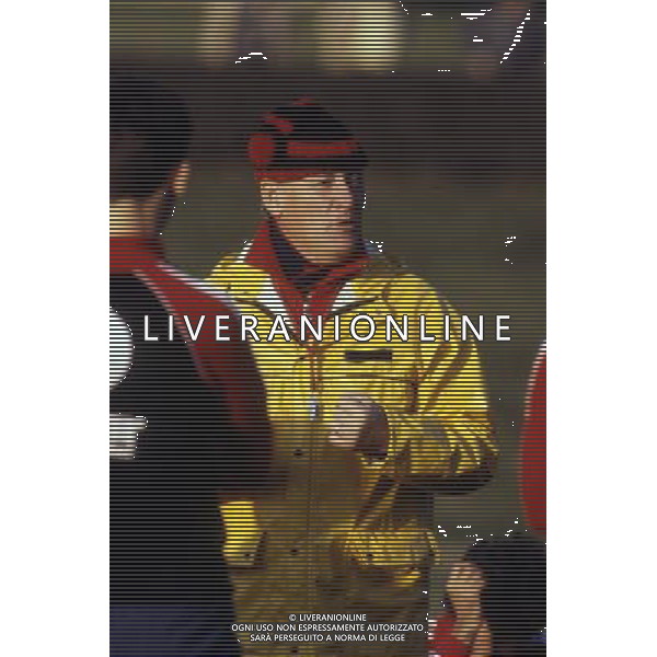 RETROSPETTINA NILS LIEDHOLM ALLENATORE NELLA FOTO NILS LIEDHOLM ALLENATORE MILAN AG ALDO LIVERANI SAS