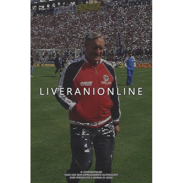 RETROSPETTINA NILS LIEDHOLM ALLENATORE NELLA FOTO NILS LIEDHOLM ALLENATORE MILAN AG ALDO LIVERANI SAS