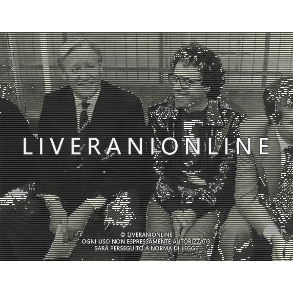 RETROSPETTINA NILS LIEDHOLM ALLENATORE NELLA FOTO NILS LIEDHOLM CON ENRICO MONTESANO AG ALDO LIVERANI SAS