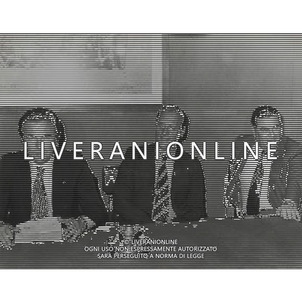 RETROSPETTINA NILS LIEDHOLM ALLENATORE NELLA FOTO FELICE COLOMBO PRESIDENTE MILAN NILS LIEDHOLM ALLENATORE MILAN E NEREO ROCCO AG ALDO LIVERANI SAS