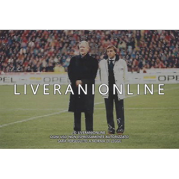 RETROSPETTINA NILS LIEDHOLM ALLENATORE NELLA FOTO NILS LIEDHOLM CON GIORGIO MORINI AG ALDO LIVERANI SAS