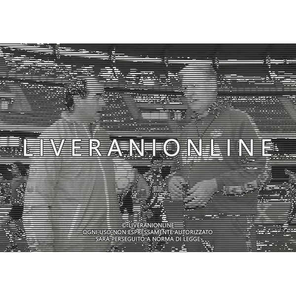 RETROSPETTINA NILS LIEDHOLM ALLENATORE NELLA FOTO NILS LIEDHOLM CON MARIO CORSO AL VERONA CALCIO AG ALDO LIVERANI SAS