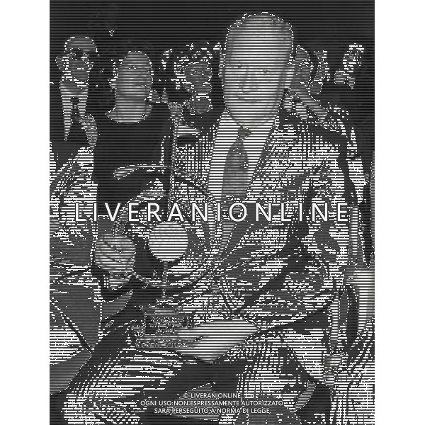 RETROSPETTINA NILS LIEDHOLM ALLENATORE NELLA FOTO NILS LIEDHOLM AG ALDO LIVERANI SAS