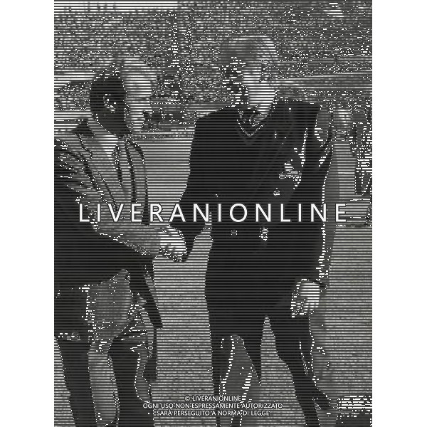 RETROSPETTINA NILS LIEDHOLM ALLENATORE NELLA FOTO NILS LIEDHOLM CON GIOVANNI TRAPATTONI AG ALDO LIVERANI SAS