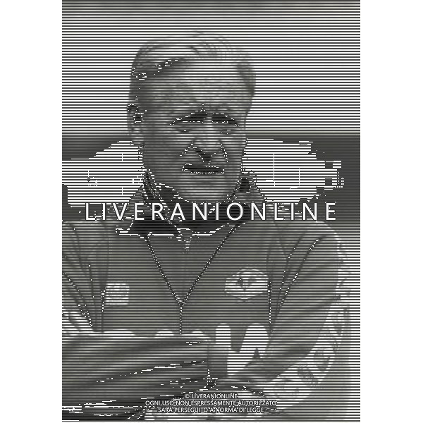 RETROSPETTINA NILS LIEDHOLM ALLENATORE NELLA FOTO NILS LIEDHOLM L VERONA CALCIO AG ALDO LIVERANI SAS