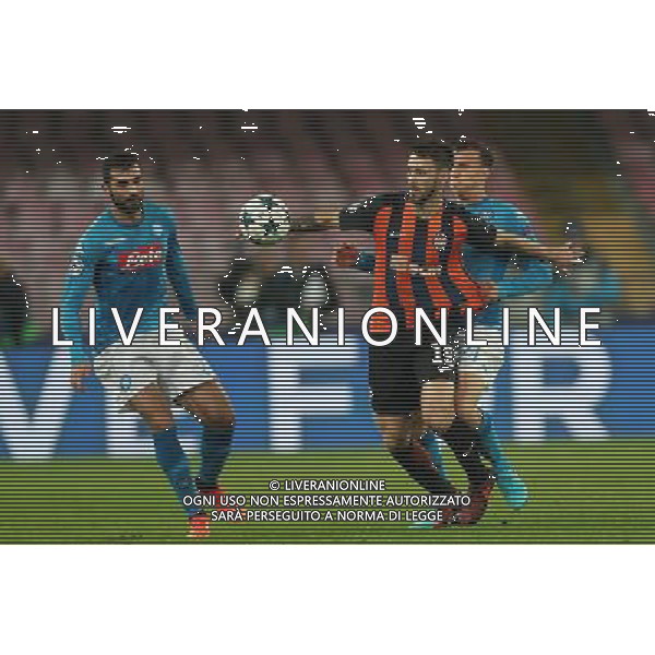 NAPOLI - SHAKHTAR DONETSK CHAMPIONS LEAGUE 21 NOVEMBRE 2017 NELLA FOTO FERREYRA, CHIRICHES, ALBIOL ©MOSCA / AGENZIA ALDO LIVERANI SAS 