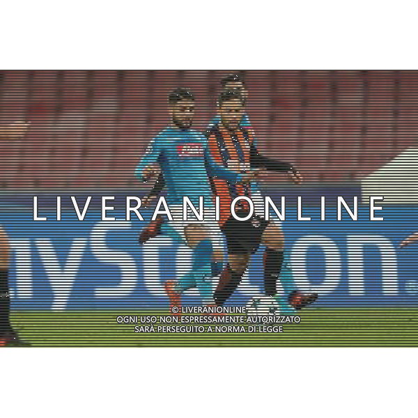 NAPOLI - SHAKHTAR DONETSK CHAMPIONS LEAGUE 21 NOVEMBRE 2017 NELLA FOTO LORENZO INSIGNE, MARLOS ©MOSCA / AGENZIA ALDO LIVERANI SAS 
