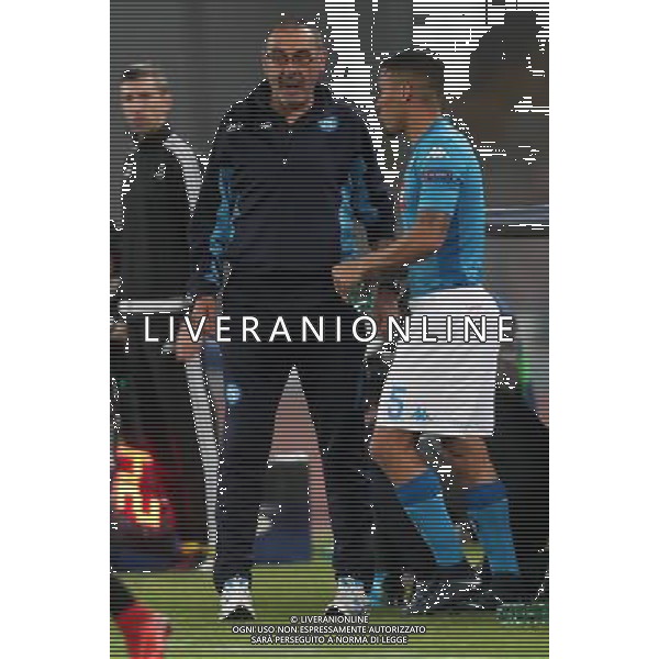 NAPOLI - SHAKHTAR DONETSK CHAMPIONS LEAGUE 21 NOVEMBRE 2017 NELLA FOTO MAURIZIO SARRI, ALLAN ©MOSCA / AGENZIA ALDO LIVERANI SAS 