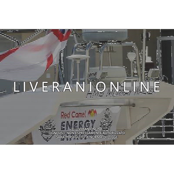 The HMS Murray Walker. 23.11.2017. Formula 1 World Championship, Rd 20, Abu Dhabi Grand Prix, Yas Marina Circuit, Abu Dhabi, Preparation Day. / AGENZIA ALDO LIVERANI SAS - ITALY ONLY EDITORIAL USE ONLY - GP F1 Abu Dhabi Emirati Arabi Uniti - Preparation Day - 23/11/2017 