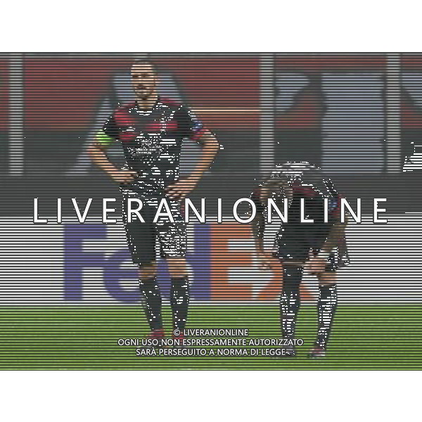 UEFA Europa League 2017/2018 Gruppo D Milano - 23.11.2017 Milan-Austria Vienna Nella Foto:delusione bonucci dopo il gol di monschein /Ph.Vitez-Ag. Aldo Liverani