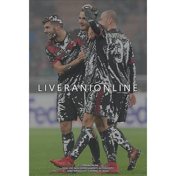 UEFA Europa League 2017/2018 Gruppo D Milano - 23.11.2017 Milan-Austria Vienna Nella Foto:cutrone esulta secondo gol con andre silva /Ph.Vitez-Ag. Aldo Liverani