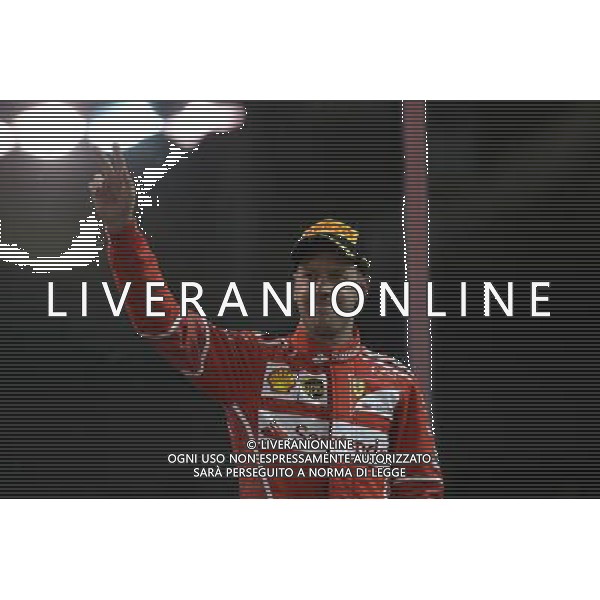 3rd place Sebastian Vettel (GER) Ferrari SF70H. 26.11.2017. Formula 1 World Championship, Rd 20, Abu Dhabi Grand Prix, Yas Marina Circuit, Abu Dhabi, Race Day. AG ALDO LIVERANI SAS ONLY ITALY