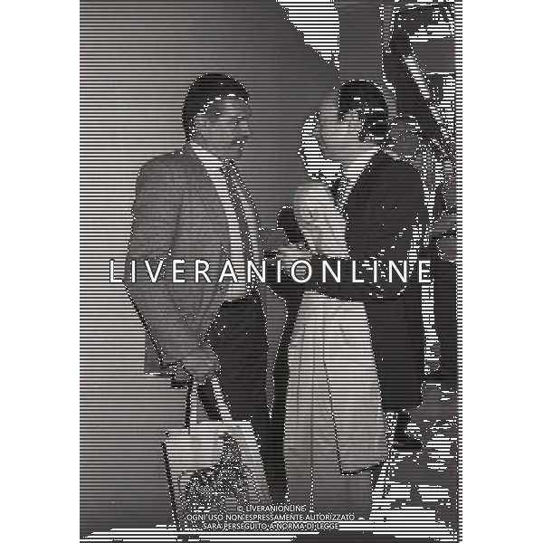 1983 MILANO VIA FILIPPETTI RIUNIONE DEI PRESIDENTI IN LEGA CALCIO NELLA FOTO GIUSEPPE FARINA E CORSI TITO AG ALDO LIVERANI SAS