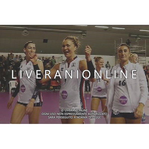 Pallavolo serie A1 Femminile MyCicero vs Foppapedretti 26/11/2017 nella foto: esultanza MyCicero ©Claudio Zamagni/Agenzia Aldo Liverani 