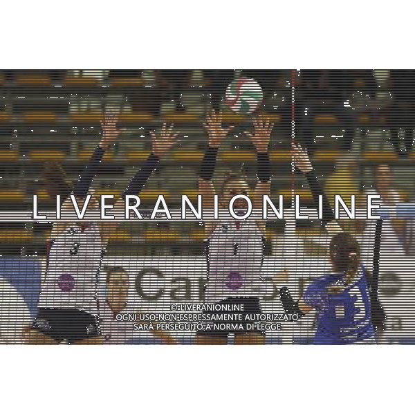 Pallavolo serie A1 Femminile MyCicero vs Foppapedretti 26/11/2017 nella foto: Bokan Tatjana Olivotto Rossella ©Claudio Zamagni/Agenzia Aldo Liverani 