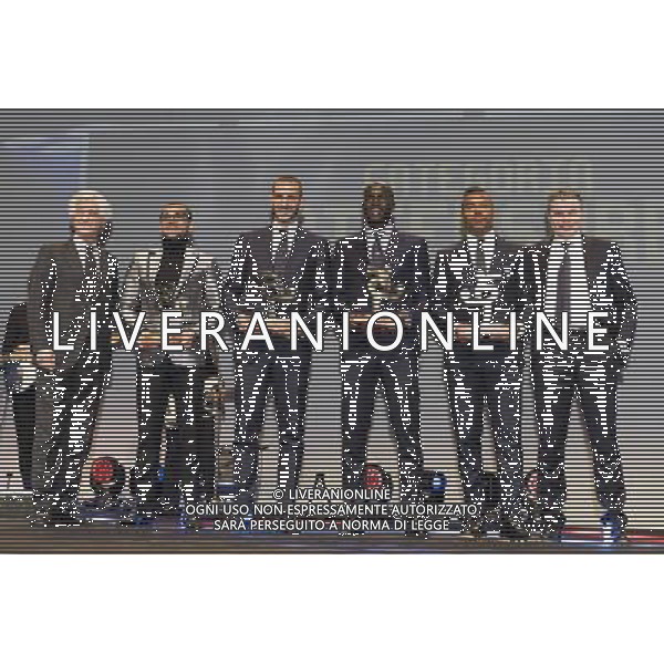 Gran Gala del calcio AIC 2017 Milano - 27.11.2017 Nella Foto:Gianni Rivera,Dani Alves,Leonardo Bonucci,Kalidou Koulibaly,Alex Sandro /Ph.Ag. Aldo Liverani