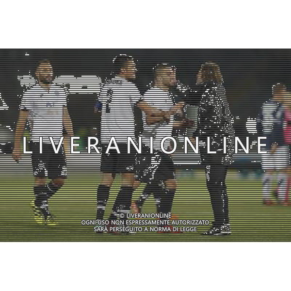 CESENA - BRESCIA serie B ConTe.it 27/11/2017 nella foto: esultanza finale cesena Â©Claudio Zamagni/Agenzia Aldo Liverani final exultation cesena during Serie B conTe.it match between Cesena and Brescia at Stadio Orogel Dino Manuzzi on November 27, 2017 in Cesena, Italy. photo credit by Claudio Zamagni/Aldo Liverani Photo Agency / AGENZIA ALDO LIVERANI SAS