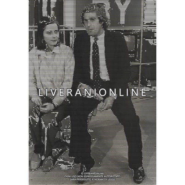 RETROSPETTIVA GIOVANNI MINOLI GIORNALISTA NELLA FOTO GIOVANNI MINOLI CON ISABELLA ROSSELLINI AG ALDO LIVERANI SAS