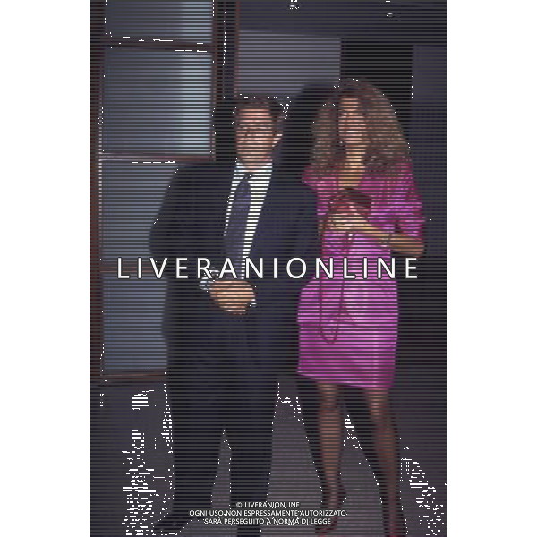 RETROSPETTIVA GIOVANNI MINOLI GIORNALISTA NELLA FOTO GIOVANNI MINOLI CON STELLA PENDE AG ALDO LIVERANI SAS