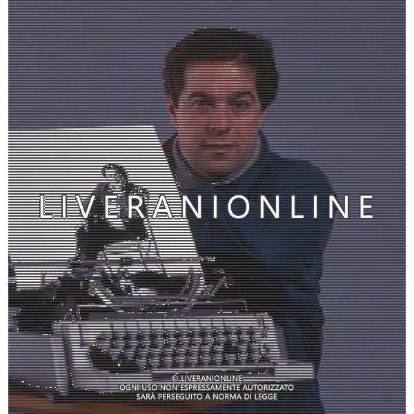RETROSPETTIVA GIOVANNI MINOLI GIORNALISTA NELLA FOTO GIOVANNI MINOLI AG ALDO LIVERANI SAS