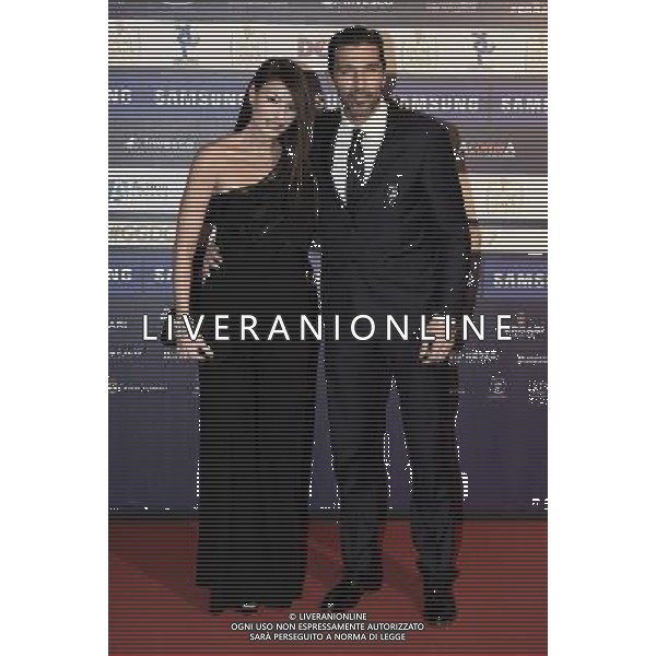 Gran Gala del calcio AIC 2017 Milano - 27.11.2017 Nella Foto: Gianluigi Buffon con la compagna Ilaria D\'Amico /Ph.Ag. Aldo Liverani