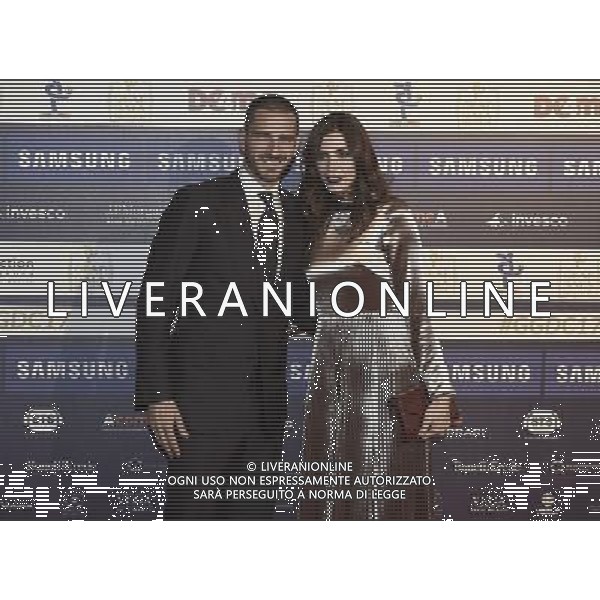 Gran Gala del calcio AIC 2017 Milano - 27.11.2017 Nella Foto: Leonardo Bonucci con la moglie Martina Maccari /Ph.Ag. Aldo Liverani