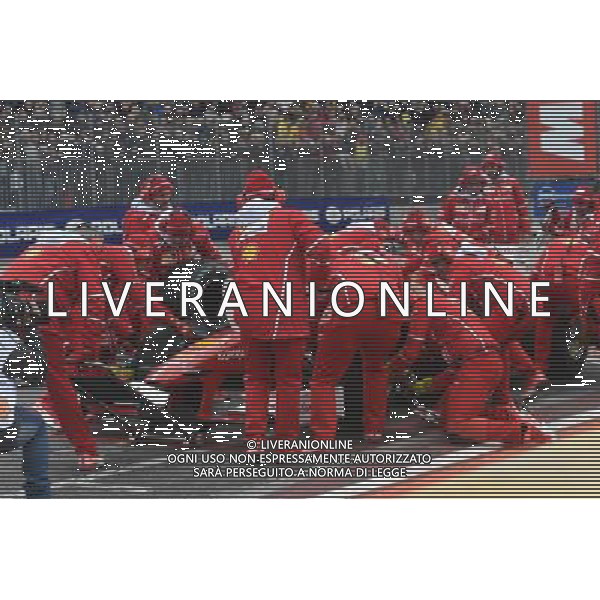 INAUGURAZIONE DEL MOTOR SHOW ALLA FIERA DI BOLOGNA 02 DICEMBRE 2017 NELLA FOTO PIT STOP FERRARI © OPTIMAFOTO / AGENZIA ALDO LIVERANI SAS