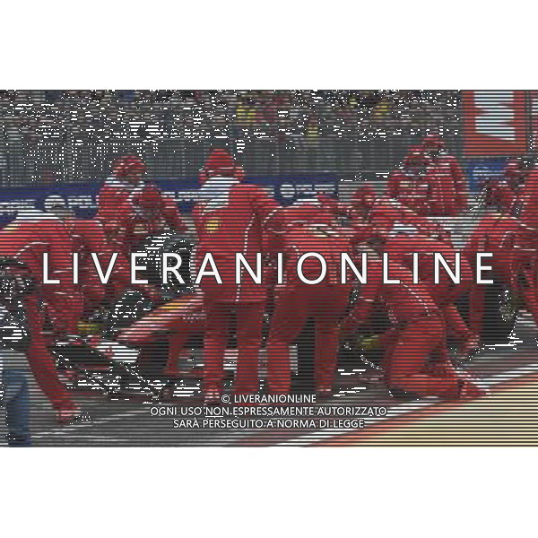 INAUGURAZIONE DEL MOTOR SHOW ALLA FIERA DI BOLOGNA 02 DICEMBRE 2017 NELLA FOTO PIT STOP FERRARI © OPTIMAFOTO / AGENZIA ALDO LIVERANI SAS