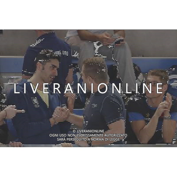 Riccione - Campionato Italiano Open di Nuoto 02/12/2017nella foto: Claudio Rossetto e Filippo Magnini Â©Claudio Zamagni/Agenzia Aldo Liverani Claudio Rossetto e Filippo Magnini during Day two of The Italian Open Swimming Championships at Riccione Swimming Centre on December 2, 2017 photo credit by: Claudio Zamagni/Aldo Liverani Photo Agency.