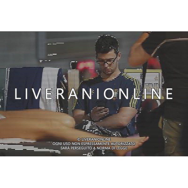 Riccione - Campionato Italiano Open di Nuoto 02/12/2017nella foto:Matteo Giunta allenatore di Federica Pellegrini e Simone Sabbioni ©Claudio Zamagni/Agenzia Aldo Liverani Matteo Giunta coach of Federica Pellegrini and Simone Sabbioni during Day two of The Italian Open Swimming Championships at Riccione Swimming Centre on December 2, 2017 photo credit by: Claudio Zamagni/Aldo Liverani Photo Agency.