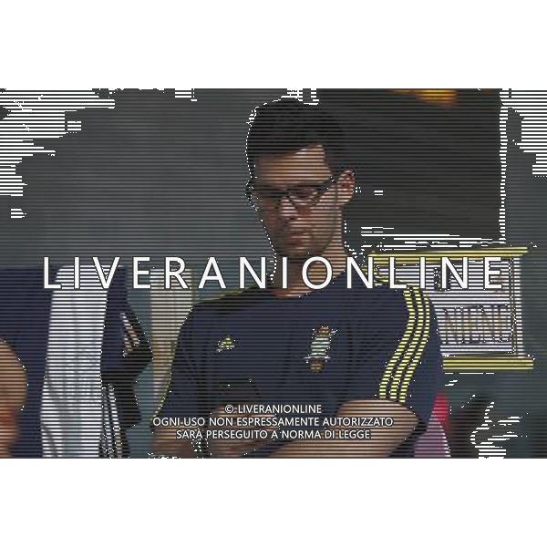 Riccione - Campionato Italiano Open di Nuoto 02/12/2017nella foto: Matteo Giunta allenatore di Federica Pellegrini e Simone Sabbioni ©Claudio Zamagni/Agenzia Aldo Liverani Matteo Giunta coach of Federica Pellegrini and Simone Sabbioni during Day two of The Italian Open Swimming Championships at Riccione Swimming Centre on December 2, 2017 photo credit by: Claudio Zamagni/Aldo Liverani Photo Agency.