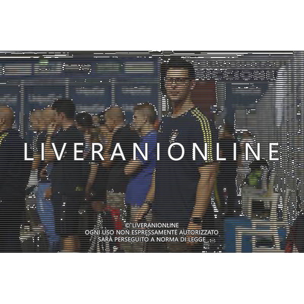 Riccione - Campionato Italiano Open di Nuoto 02/12/2017nella foto: Matteo Giunta allenatore di Federica Pellegrini e Simone Sabbioni ©Claudio Zamagni/Agenzia Aldo Liverani Matteo Giunta coach of Federica Pellegrini and Simone Sabbioni during Day two of The Italian Open Swimming Championships at Riccione Swimming Centre on December 2, 2017 photo credit by: Claudio Zamagni/Aldo Liverani Photo Agency.