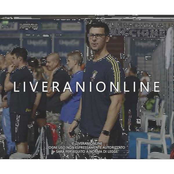 Riccione - Campionato Italiano Open di Nuoto 02/12/2017nella foto: Matteo Giunta allenatore Federica Pellegrini e Simone Sabbioni ©Claudio Zamagni/Agenzia Aldo Liverani Matteo Giunta coach of Federica Pellegrini and Simone Sabbioni during Day two of The Italian Open Swimming Championships at Riccione Swimming Centre on December 2, 2017 photo credit by: Claudio Zamagni/Aldo Liverani Photo Agency.