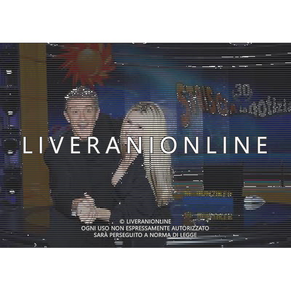 Cologno Monzese, ( MI ) 04/12/2017 Mediaset - Photocall Striscia la Notizia Nella foto:Ezio Greggio e Michelle Hunziker PH Lauro Montagnini AG ALDO LIVERANI SAS