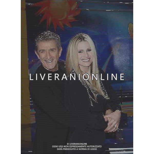 Cologno Monzese, ( MI ) 04/12/2017 Mediaset - Photocall Striscia la Notizia Nella foto:Ezio Greggio e Michelle Hunziker PH Lauro Montagnini AG ALDO LIVERANI SAS