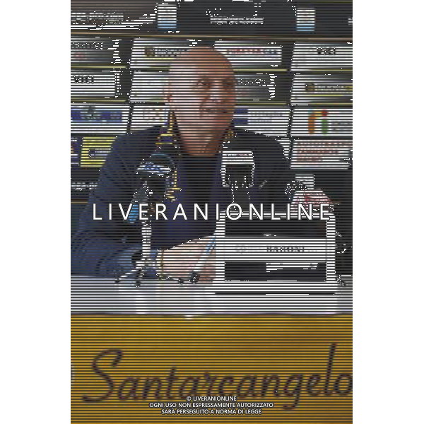 Presentazione Alberto Cavasin nuovo allenatore del Santarcangelo Calcio 07/12/2017 nella foto: Allenatore Alberto Cavasin in conferenza stampa ©Claudio Zamagni/Agenzia Aldo Liverani 
