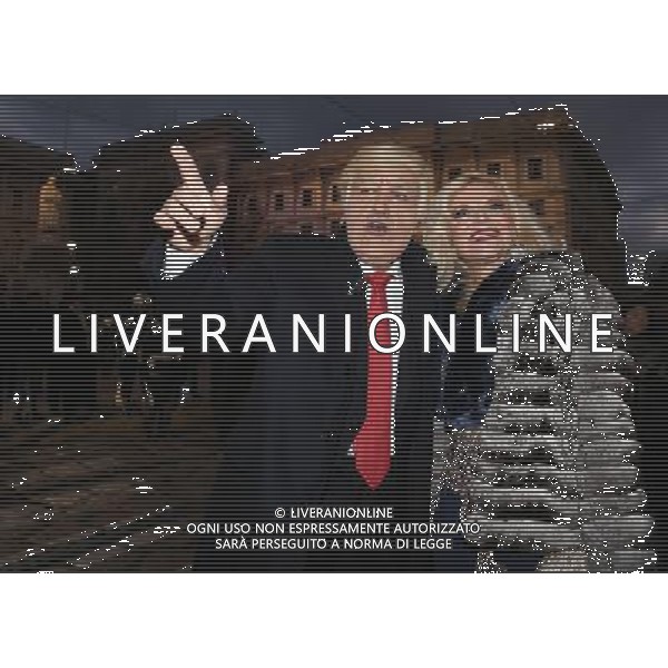 Prima della Scala di Milano Stagione 2017/2018 Milano - 07.12.2017 Nella Foto:Dario Ballantini imita Donald Trump /Ph.Vitez-Ag. Aldo Liverani