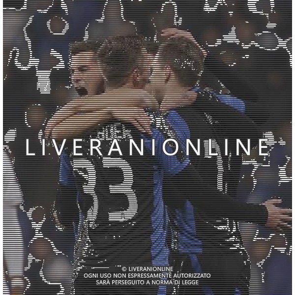 UEFA Europa League 2017/2018 Gruppo E Reggio Emilia - 07.12.2017 Atalanta-Lione Nella Foto:Esultanza Petagna /Ag. Aldo Liverani