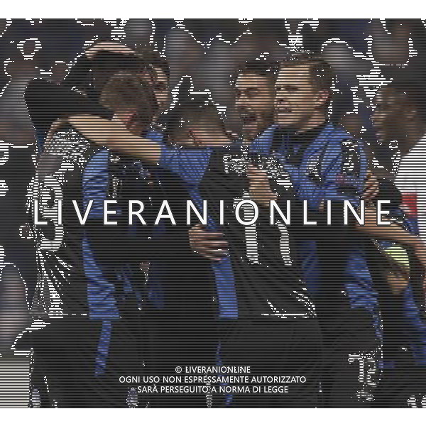 UEFA Europa League 2017/2018 Gruppo E Reggio Emilia - 07.12.2017 Atalanta-Lione Nella Foto:Esultanza Petagna /Ag. Aldo Liverani