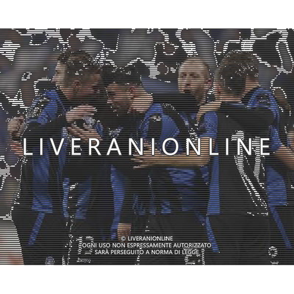 UEFA Europa League 2017/2018 Gruppo E Reggio Emilia - 07.12.2017 Atalanta-Lione Nella Foto:Esultanza Petagna /Ag. Aldo Liverani